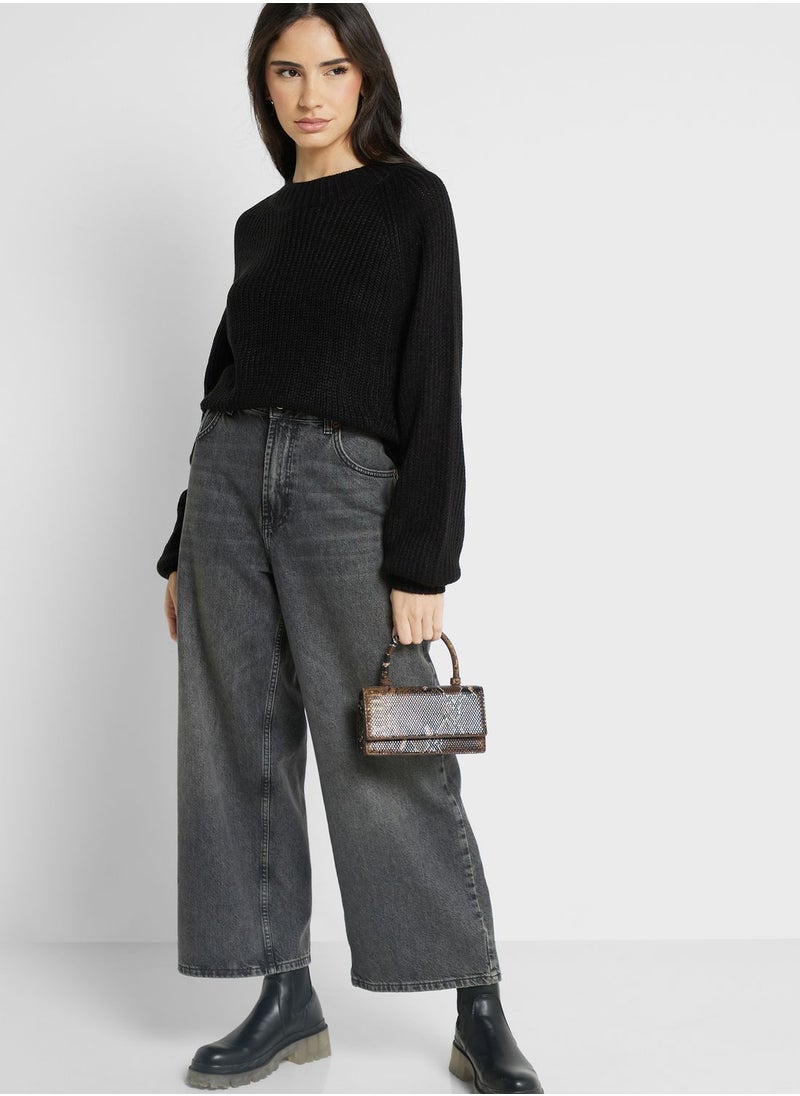 Jacqueline de Yong - Crew Neck Knitted Sweater - Image 1