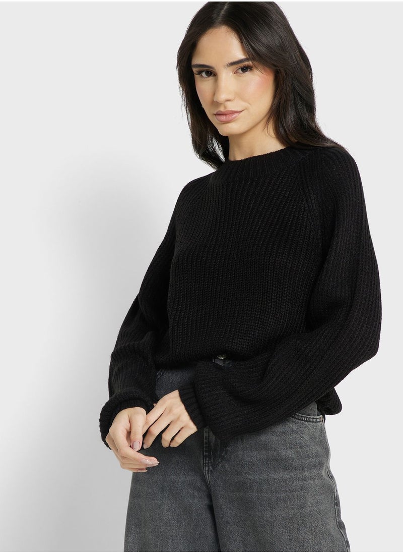 Jacqueline de Yong - Crew Neck Knitted Sweater - Image 1