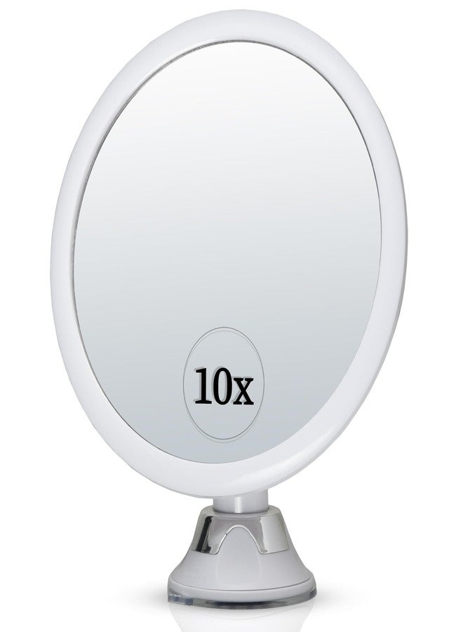 MIRRORVANA 10X Round Magnifying Mirror for Applying Makeup - Suction Cup Cosmetic Make Up Mirror, Ideal for Vanity, Bathroom, and Travel Use - 6.7" Diameter - Image 1