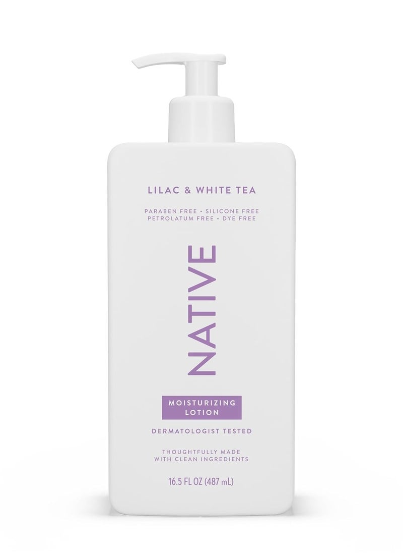 native Native Body Lotion Contains Naturally Derived Plant-Based Moisturizers for Women and Men | Restores Dry Skin, Lilac & Rose, 16.5 fl oz  - Image 1