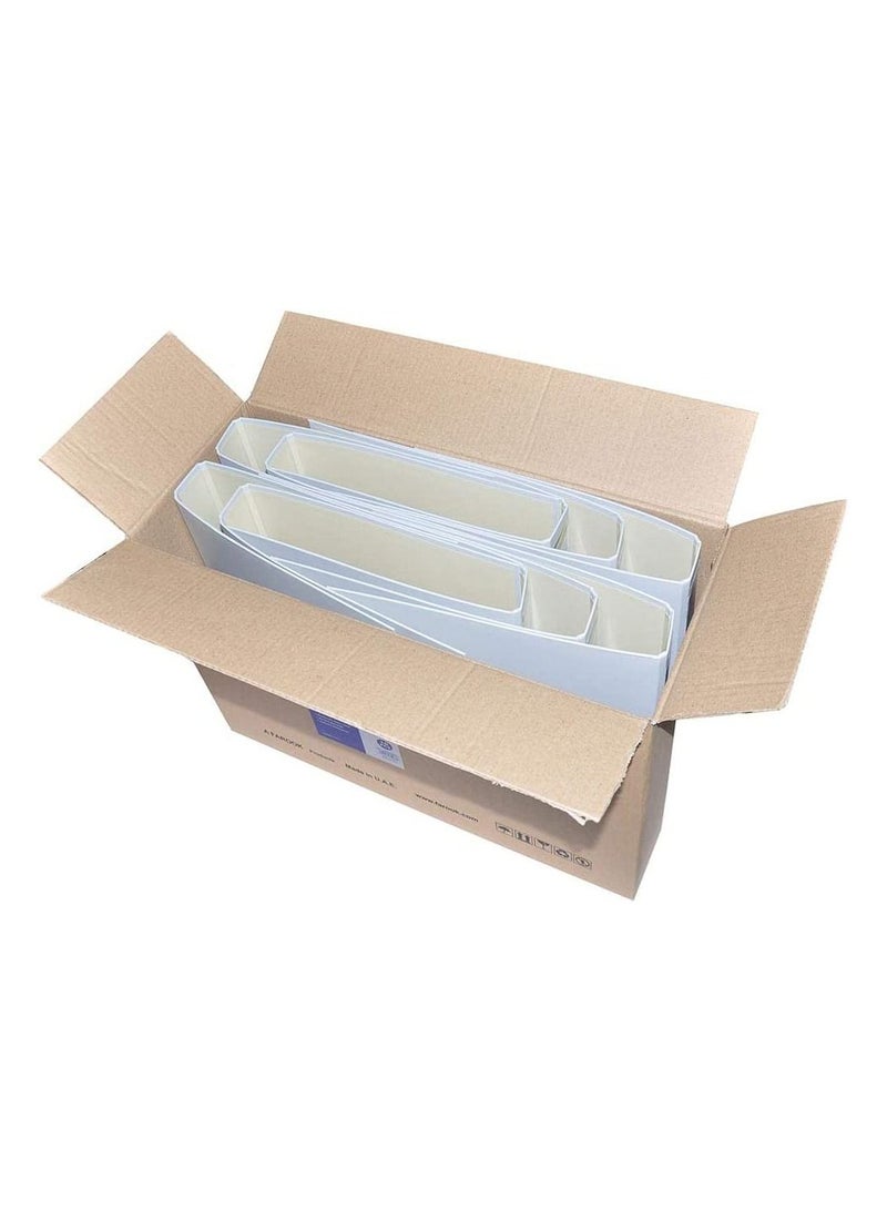 FIS 10 Pc PP Lever Arch File, 4CM, F/S Size, Grey Colour - FSBF4PGYFN10 - Image 1