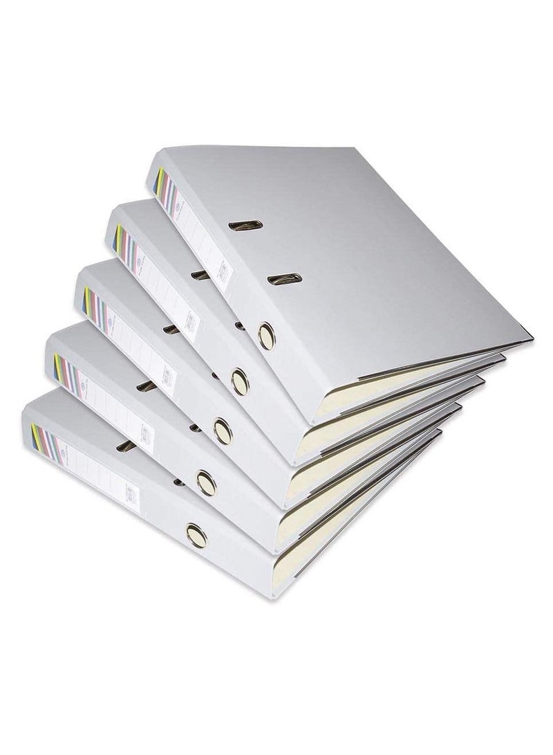 FIS 10 Pc PP Lever Arch File, 4CM, F/S Size, Grey Colour - FSBF4PGYFN10 - Image 2