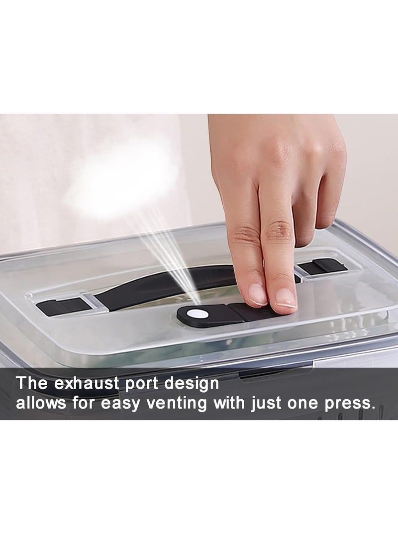 Joyelink Outdoor Handheld Picnic Box - Field Fruit & Vegetable Organiser - Picnic Double Drainer - Berry Organiser - Fresh Food Organiser - Food Organiser with Lid - Fruit Organiser with Strainer - Fridge Fruit & Food Organiser Set - Image 5