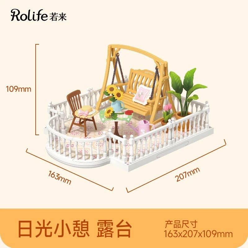 رولايف لعبة Toys Original Rolife Super World Shopping Diary Building Diy Miniature Items Plastic Model Kits Gift Toy Children's Guest Gifts, D 02 - Image 1