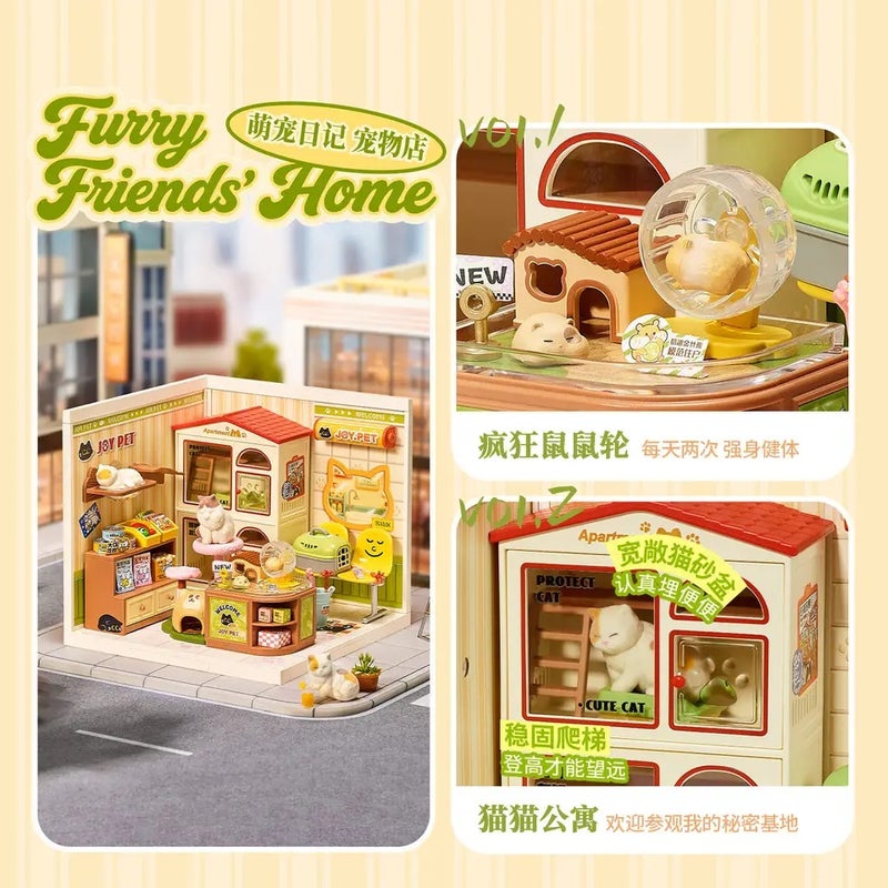رولايف لعبة Toys Original Rolife Super World Shopping Diary Building Diy Miniature Items Plastic Model Kits Gift Toy Children's Guest Gifts, D 02 - Image 5