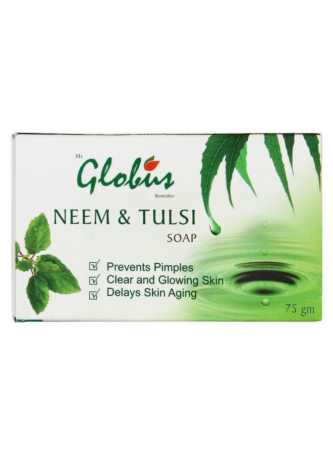 Globus Remedies Globus Neem & Tulsi Soap 75 Gm (Pack Of 5) - Image 3