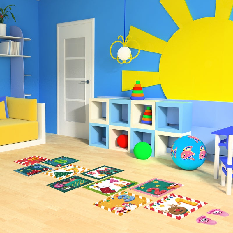 Skating House Environmentally Friendly Self-Adhesive Waterproof Kindergarten Children'S Room Cartoon Educational Parent-Child Activity Decorative Sticker - Image 4
