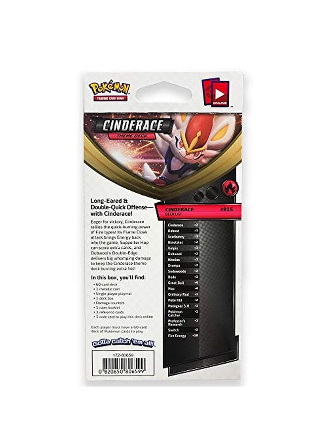 Tcg Sword & Shield Theme Deck Featuring Cinderace
