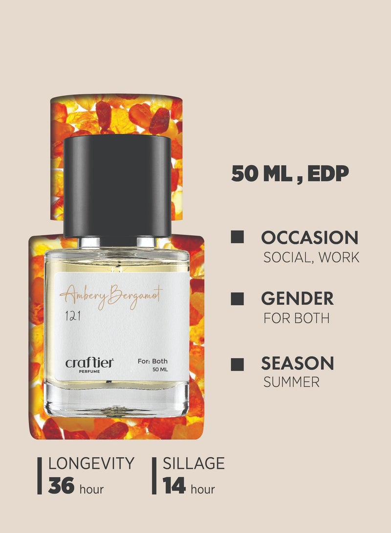 Craftier Perfume AMBERY BERGAMOT - Inspired of-TUXEDO , Eau De Parfum for Men & Women - 50ml, Long Lasting Ambery Fragrance Upto 36 Hrs, Travel Size Unisex Perfume - Image 5
