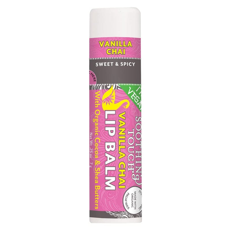 Soothing Touch Lip Balm Vegan Vanilla Chai 025 Ounce