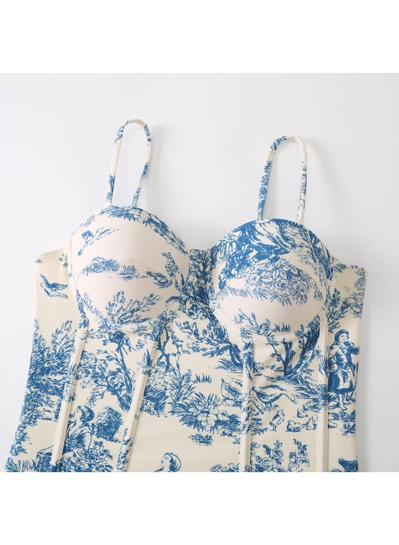 عام السيدات ملابس السباحة الشيفون اللباس نمط ملابس السباحة ملابس السباحة أزياء الفتيات ملابس السباحة هدية عيد ميلاد ملابس السباحة الطرف أفضل هدية - Image 5