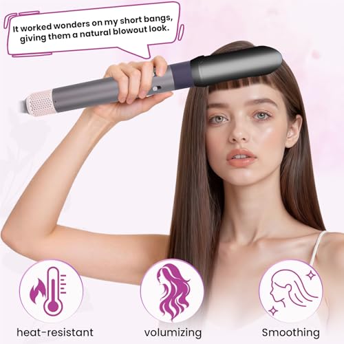 PUREGUST Hair Smooth Attachment Compatible with Dyson Airwrap HS01 HS05 HS08, Gentle Airflow Finishing Accessory for Dyson Air Wrap, Hair Straightener Replacement for Sleek Polished Straight Finish - Image 5