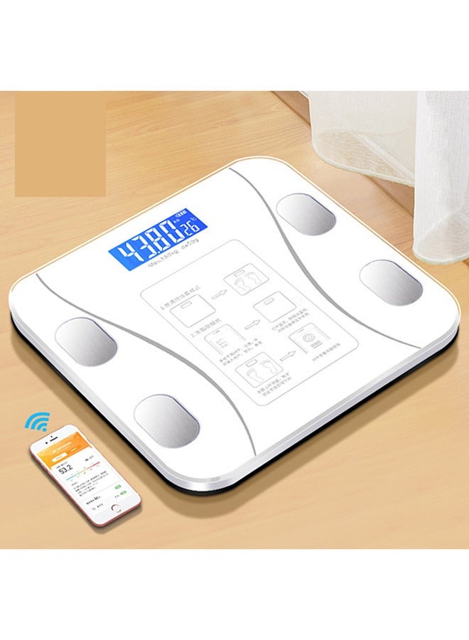 Sharpdo Bluetooth Body Fat Scale, Smart Wireless BMI Digital Bathroom Weight Scale Body Composition Monitor Health Analyzer with Smartphone App for Body Weight, Fat, Water, BMI,etc. - Image 2