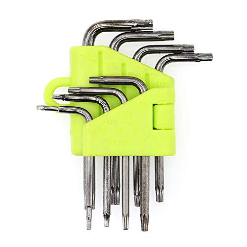 Scout TORX-801 Screwdriver Set with Security Driver Bits Silver, Chrome - 1x T5, T6, T7, T8, T9,T10,T15,T20 - Image 1