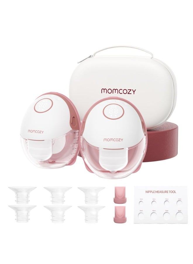 Momcozy مضخة ثدي بدون استخدام اليدين طراز M6، فلانج DoubleFit لمزيد من الملاءمة والخصوصية مع 3 أوضاع و9 مستويات، 24 مم - Image 1