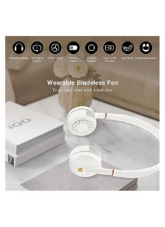 Y&D Portable Neck Fan, Winding Storage Bladeless 360 Degree Wearable 3 Speed 360° Coolable, USB Hands Free Charging LED Power Personal Fan for Outdoor Indoor  - Image 2
