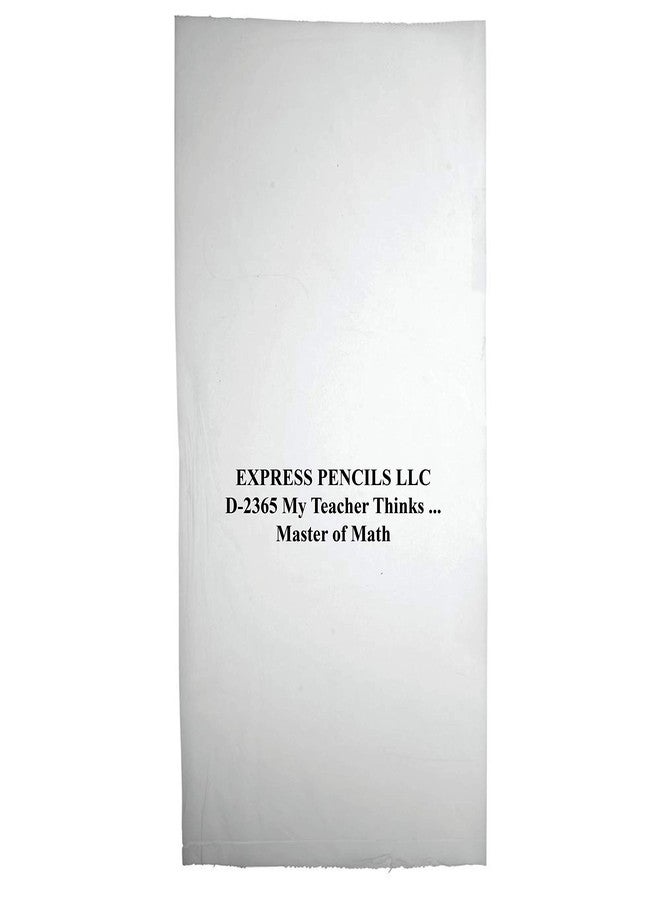 Express Pencils D2365 My Teacher Thinks ... Master Of Math - 36 Qty Package - Award Pencils - Image 3