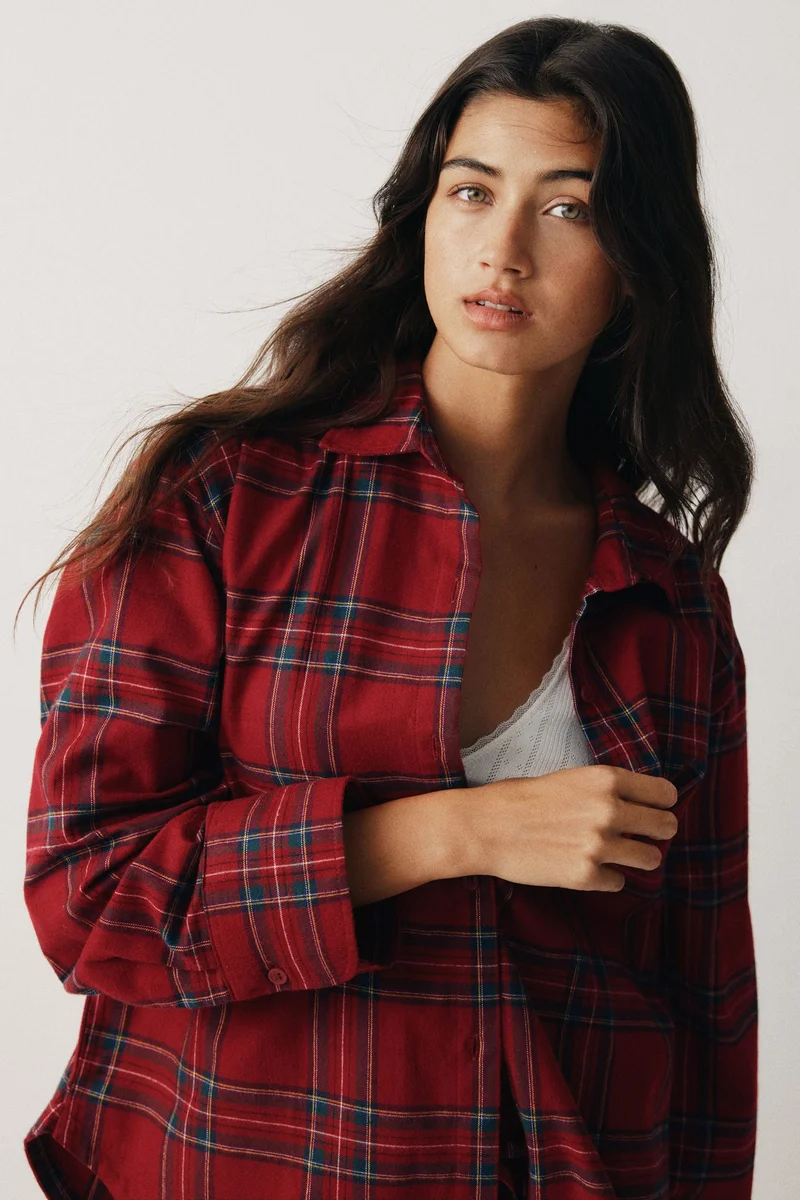 H&M Cotton flannel pyjamas