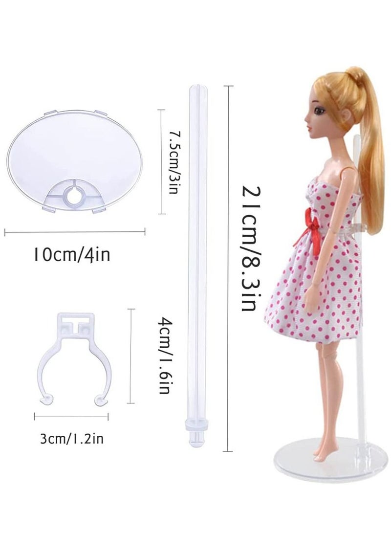 KASTWAVE 12 Pcs Adjustable Doll Stands Display Holders Action Figure Stand Toy Doll Accessories  - Image 4