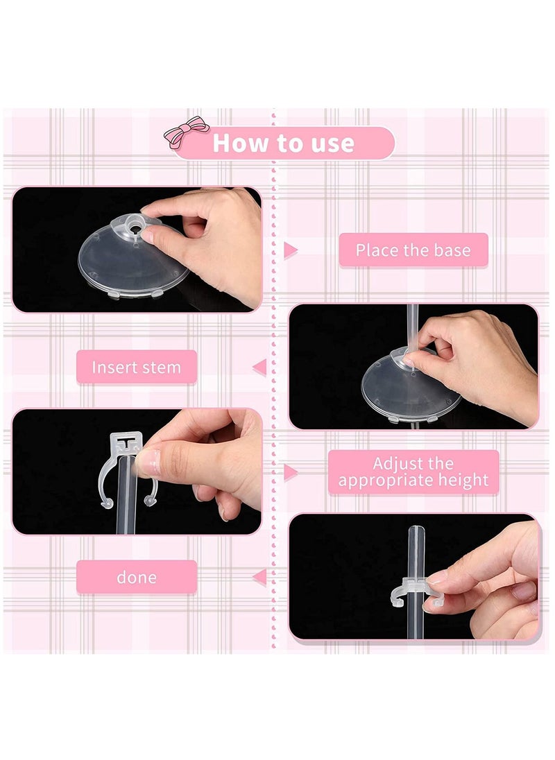 KASTWAVE 12 Pcs Adjustable Doll Stands Display Holders Action Figure Stand Toy Doll Accessories  - Image 2