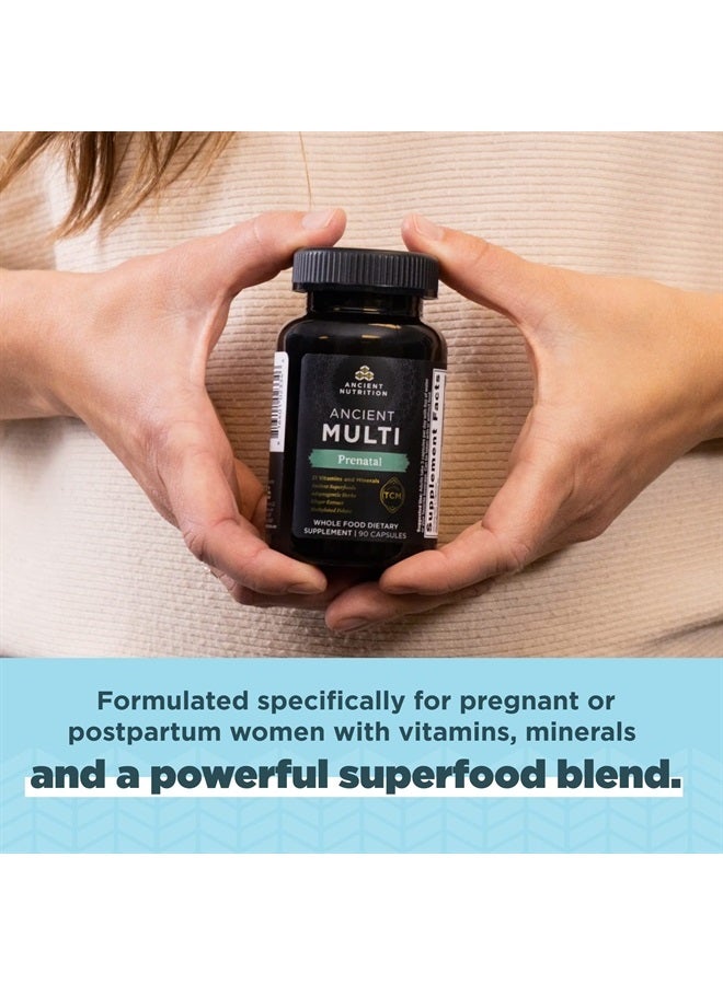 Ancient Nutrition Prenatal Vitamins, Multivitamin for Women with Vitamin C, B12, Magnesium and Folate, Supports Pregnancy and Fertility Health, 90 Ct - Image 5
