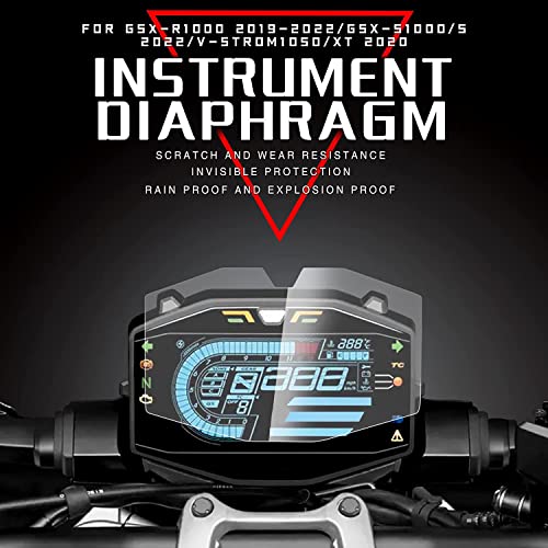 BAIONE Screen Protector Instrument Film Motorcycle Scratch Cluster Dashboard Protection Compatible with Suzuki GSXR1000 GSX-R 1000 2019-2021 GSXS1000 GSX-S1000 2022 V-Strom 1050 1050XT 2020 - Image 5