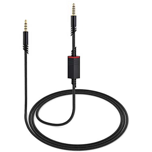 weishan A40 Cord Replacement for Astro A10 A40 TR Gaming Headsets, 3.5mm(1/8") Braided Detachable Audio Cable with Inline Mic Mute Switch, 6ft Long - Image 1