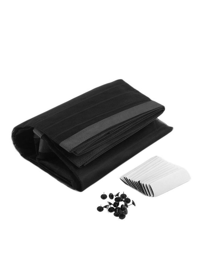 NIBEMINENT Summer Anti Mosquito Curtain Magnetic Curtains Automatic Closing Door Screen Black