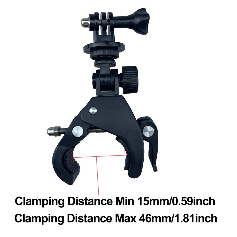 Black Universal Motorcycle Handlebar Mount Bracket for Scooter ATV UTV - Image 5