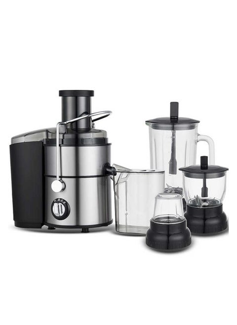 4 in 1 Slow Juicer Extractor Machine Powerful Motor, Multi-Function Juicer, Blender, Citrus Press & Food Processor, High-Efficiency Cold Press Juicer for Fruits and Vegetables