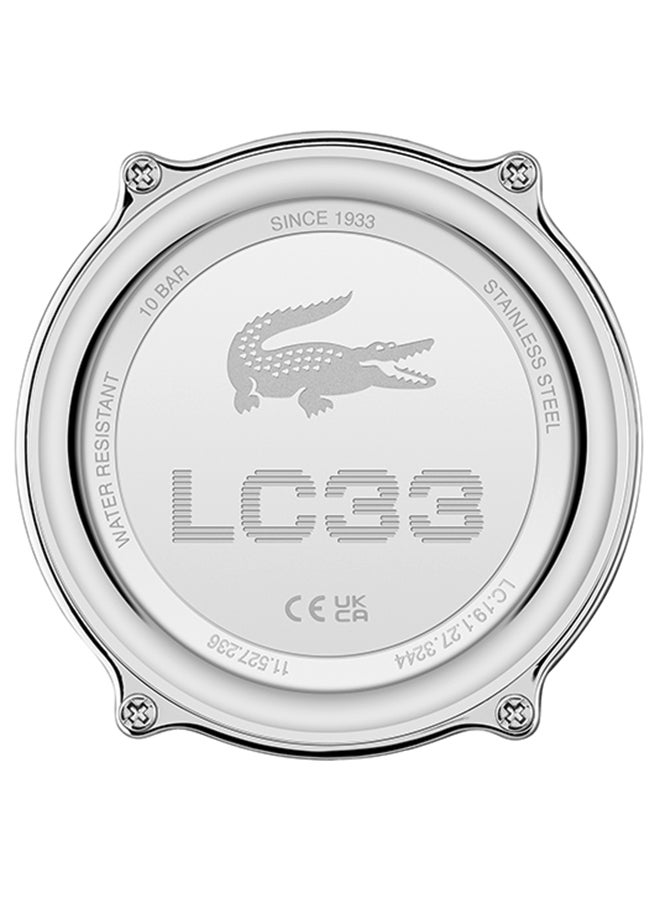 LACOSTE - LC33 Analog and Digital Display Silicon Strap Wrist Watch - 45 mm - Black - Image 1
