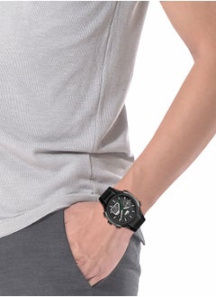 LACOSTE LC33 Analog and Digital Display Silicon Strap Wrist Watch - 45 mm - Black  - Image 5