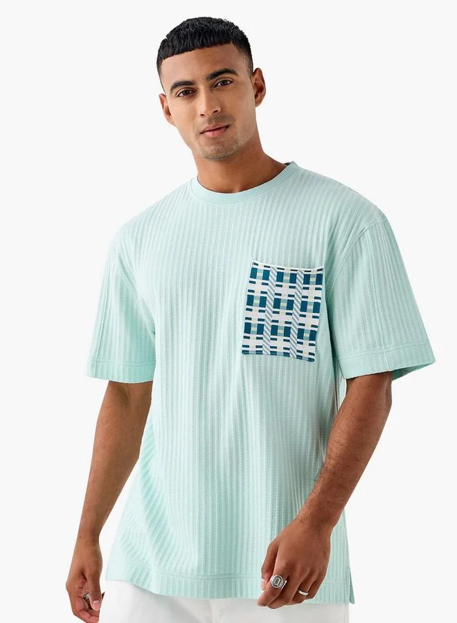 Lee Cooper Textured T-shirt with Pocket