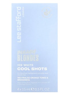 Lee Stafford Bleach Blondes Ice White Cool Shots 4 Sachets 0.5 fl oz (15 ml) 