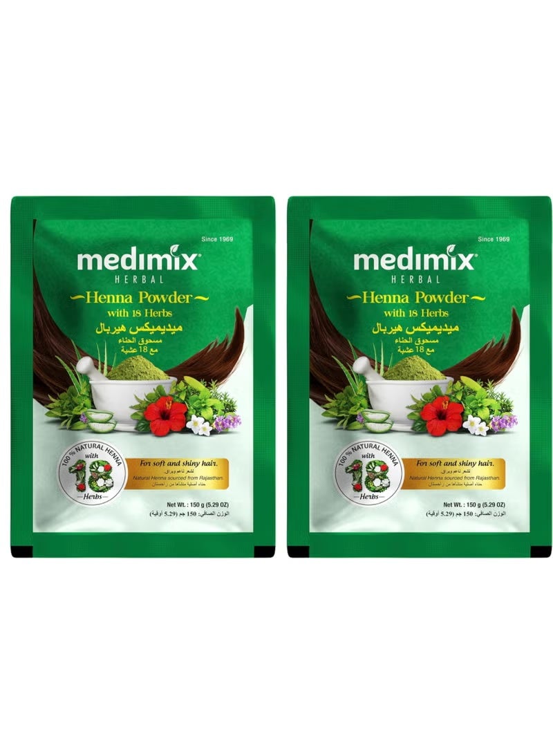 Henna Powder With 18 Herbs- 150*2 g