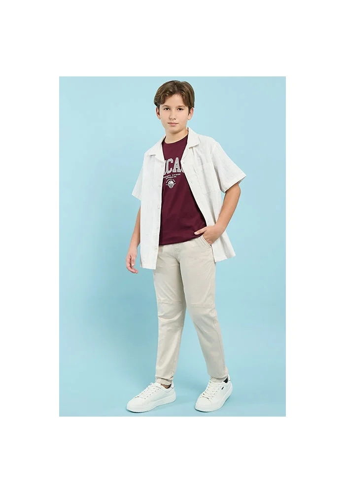 R&b Solid Jogger Pants with Drawstring Waist