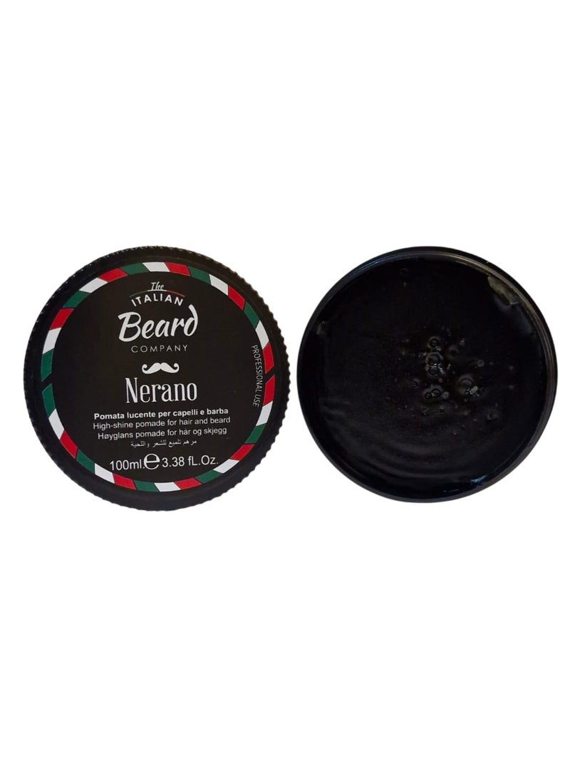 GioMat Italian Beard High Shine POMADE for Hair and Beard -NERANO - 100g - Image 2