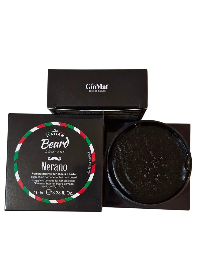 GioMat Italian Beard High Shine POMADE for Hair and Beard -NERANO - 100g - Image 3