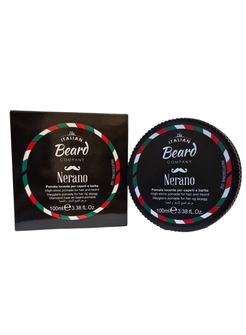 GioMat Italian Beard High Shine POMADE for Hair and Beard -NERANO - 100g - Image 4