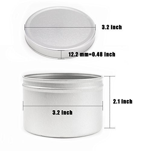 EricX Light Candle Tin 24 Piece, 8 oz, for Candle Making - Image 4