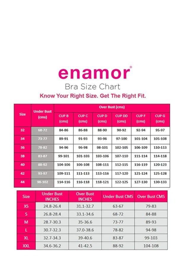 إينامور حمالة صدر قطنية إينامور AB75 بإطار متوسط مع تحكم كامل في الاهتزاز ودعم كامل - بدون بطانة، بدون أسلاك، وتغطية كاملة، باللون الأبيض - Image 4