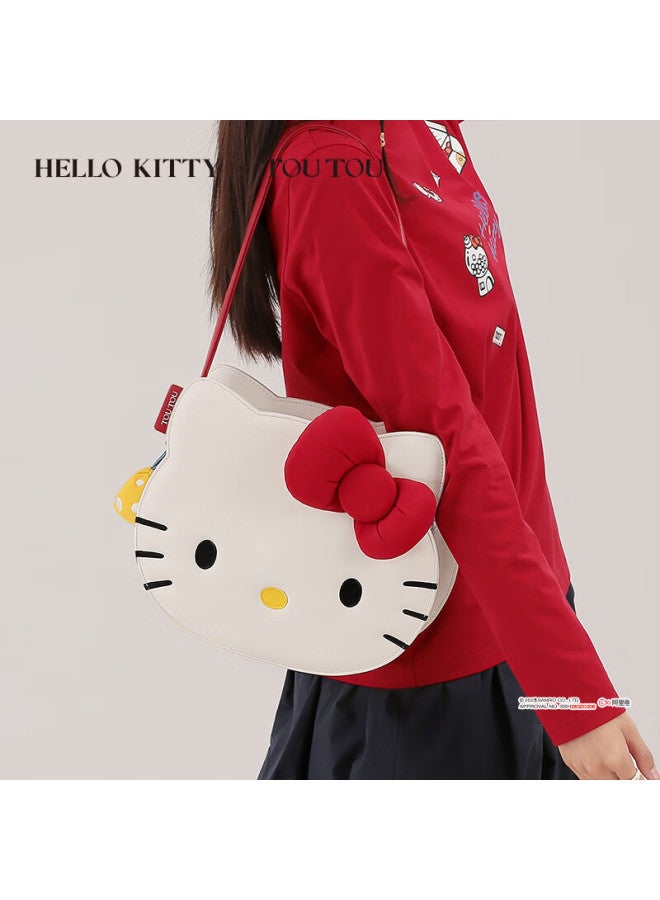 Toutou o Kitty Sanrio Kitty Cat Large Capacity Shoulder Bag, Qixi Valentine's Day Gift Tote Bag For Girlfriend - Image 2