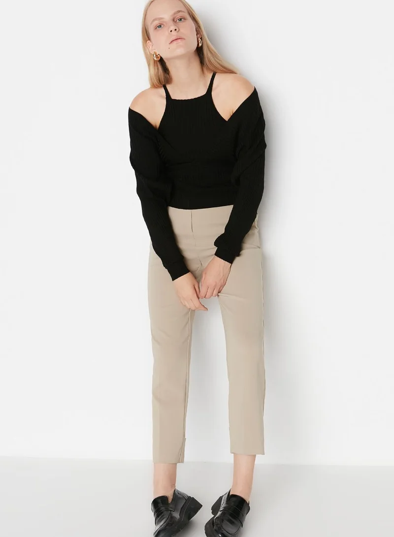 trendyol Square Neck Knitted Sweater Set