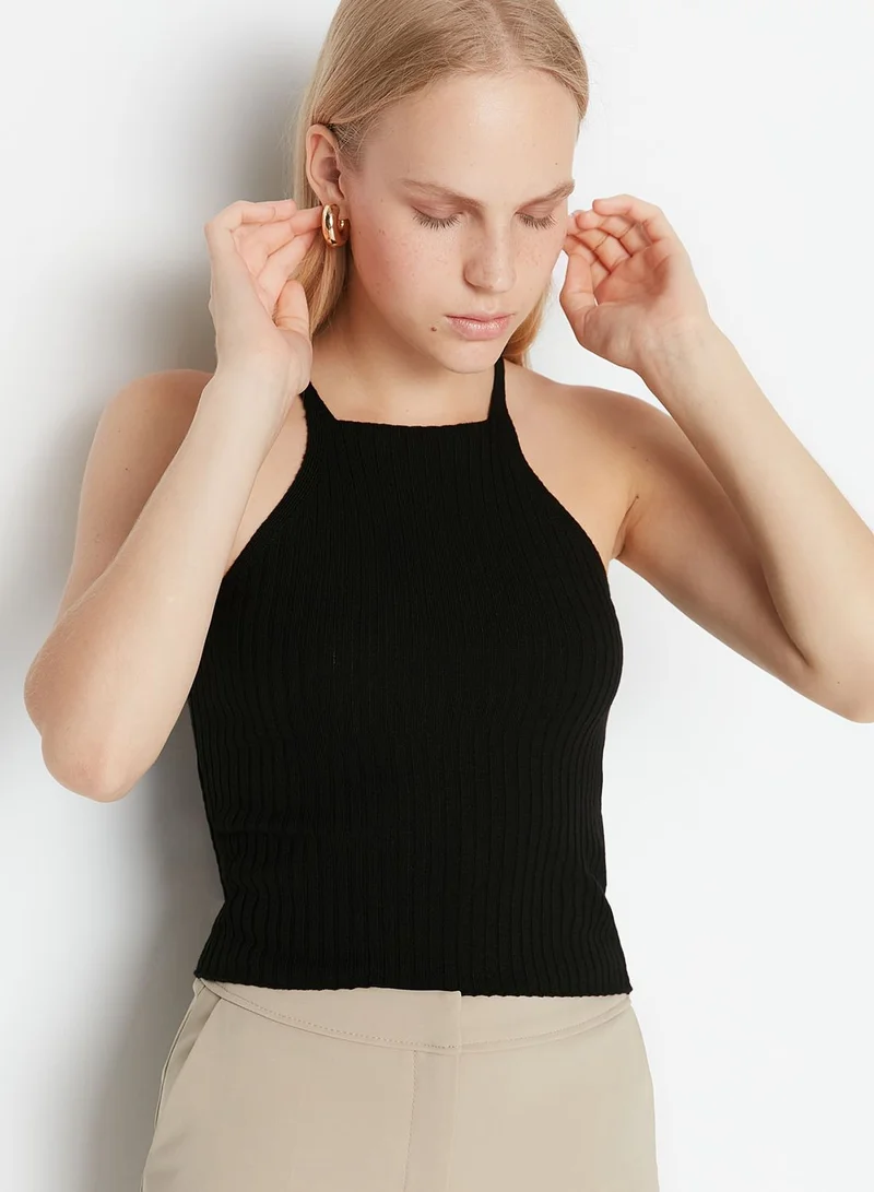 trendyol Square Neck Knitted Sweater Set