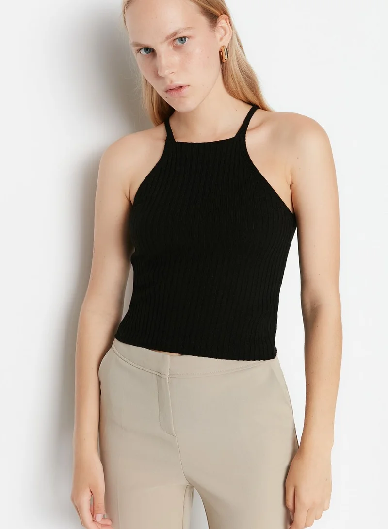 trendyol Square Neck Knitted Sweater Set