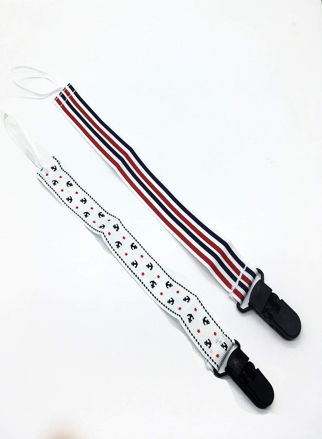 SYGA Pack of 2 Baby Teether Holder Belt_White&Red - Image 1