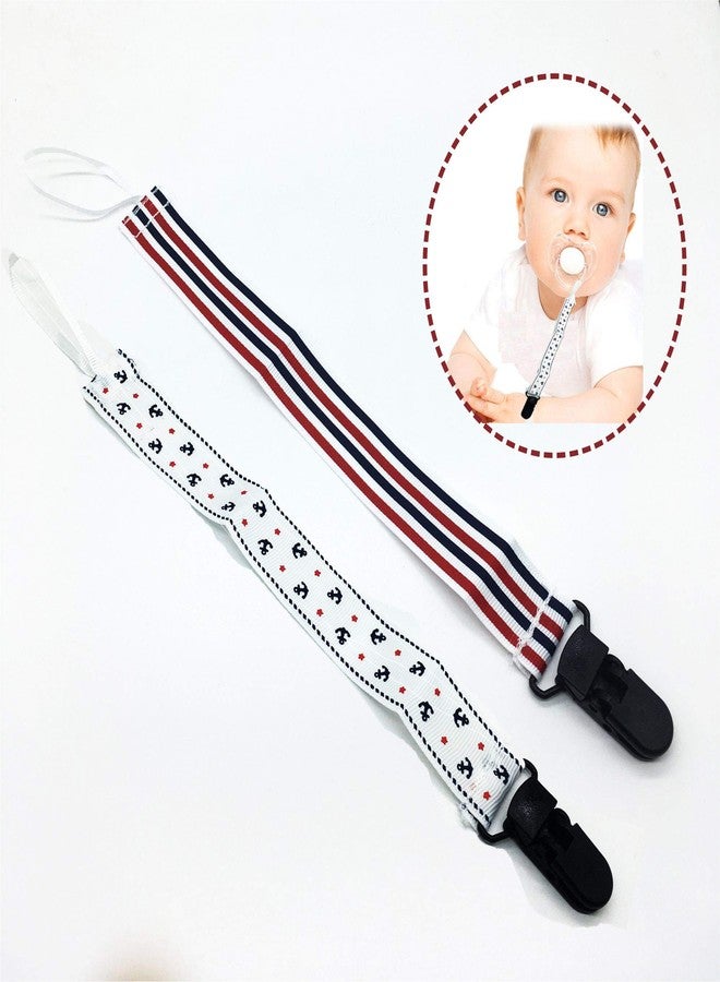 SYGA Pack of 2 Baby Teether Holder Belt_White&Red - Image 2