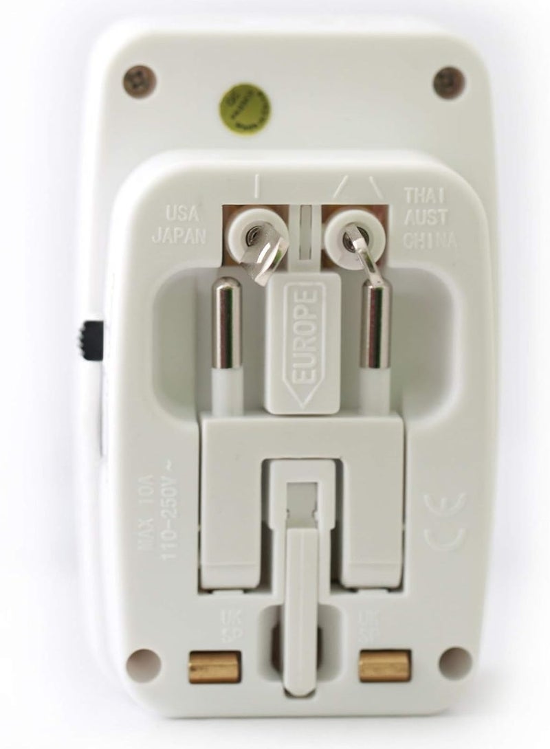 Terminator Terminator Multi-Pin Travel Adapter with Universal & 2 RP Sockets and 2 USB Sockets Rating Max 5V 21.Amp, supported 150 different countries worldwide.  - Image 3