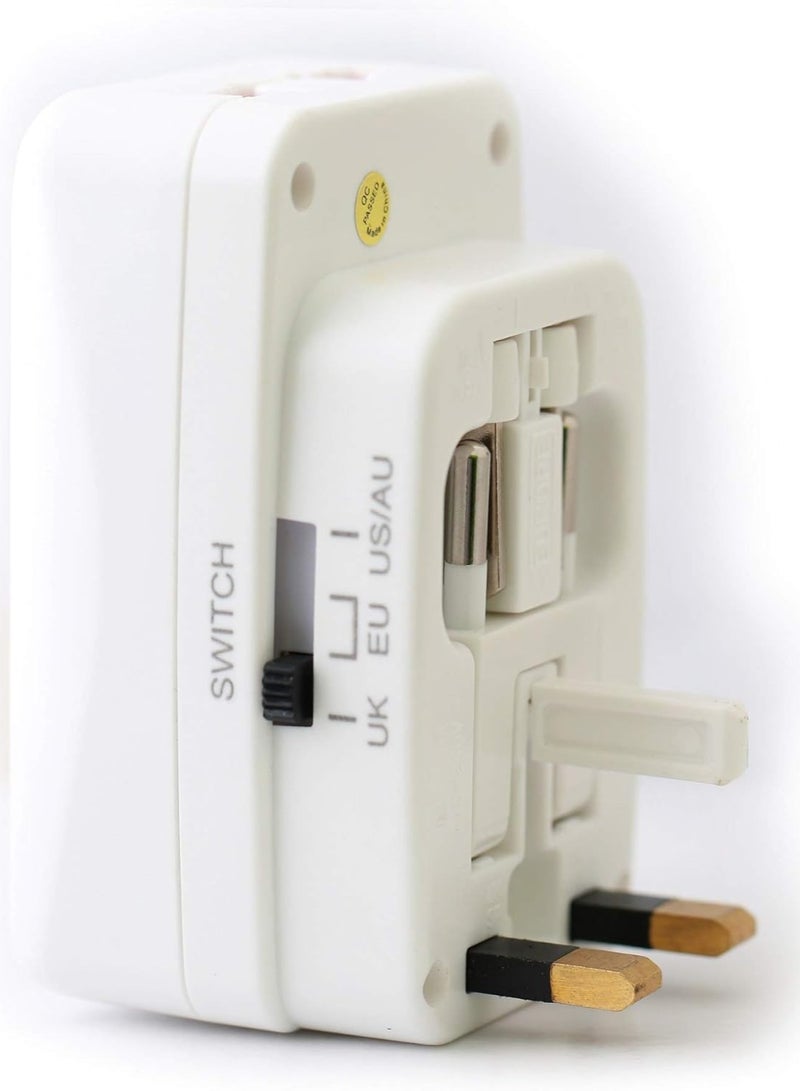 Terminator Terminator Multi-Pin Travel Adapter with Universal & 2 RP Sockets and 2 USB Sockets Rating Max 5V 21.Amp, supported 150 different countries worldwide.  - Image 4