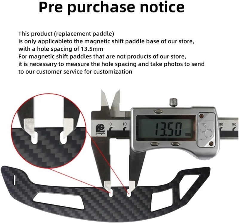 Carbon Fiber Magnet Paddle Shifters Compatible For Audi R8/TT/TTRS Steering Wheel Shift Paddle Extension Shifter Gear Vehicle-Specific Fit(Short film pair) - Image 5
